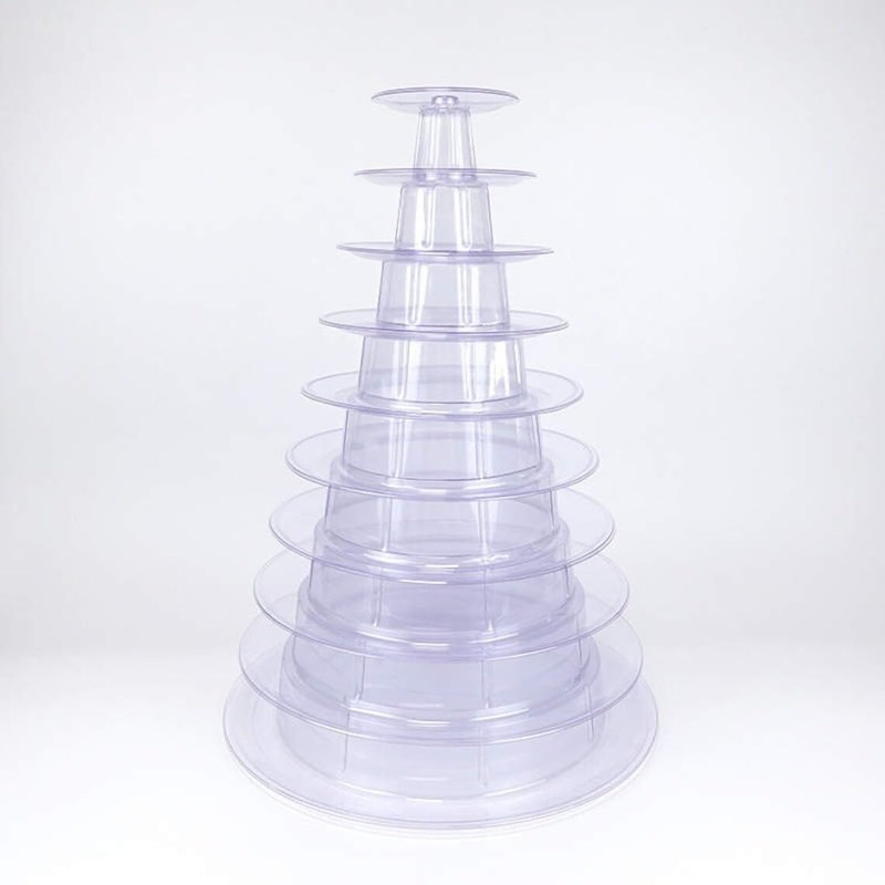 10 Tier Round Macaron Tower Macaron Stand to Hold 230