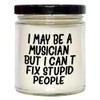 Musician Funny Candle Gift Idea for Music Lovers: Vanilla Soy