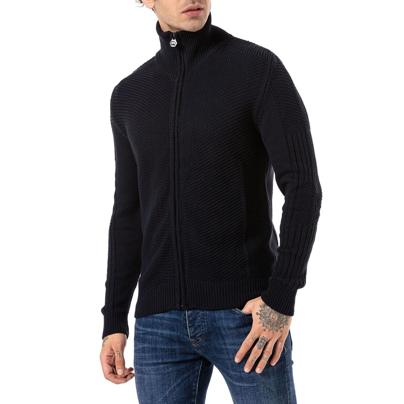 Redbridge Men's Cardigan Zip, blue