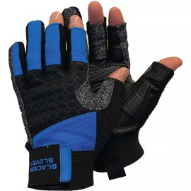 Glacier Glove Wiring Fishing Gloves - Black/Blue/Gra