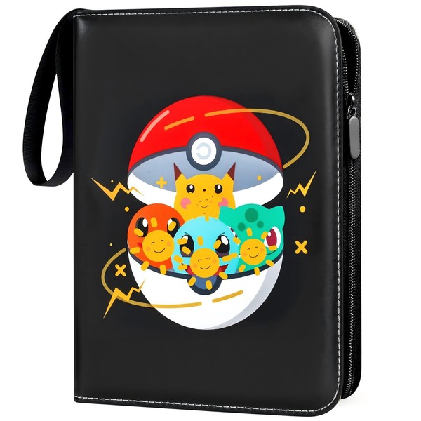 Card Binder for Kids,Trading Card Binder 4 Pocket 50 Pages