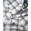 Dixxon Flannel Co. NWT Dixxon Aspen White & Gray Plaid