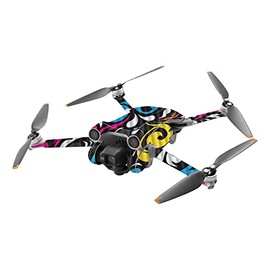 MightySkins Carbon Fiber Skin Compatible with DJI Mini 3 Pro - Swirly | Protective, Durable Textured Carbon Fiber Finish | Easy to Apply, Remove, and Change Styles | Made in The USA