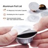 Reusable V-ertuo Capsules Refillable Coffee Pods with Espresso Aluminum Foils