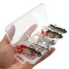 Soft Plastic Lures Set, 5 Pieces Fishing Lure Jig Head
