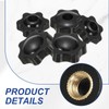 PATIKIL M8 x 32mm Thread Clamping Nuts, 10 Pcs 6
