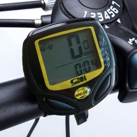 Bike Computer Wireless Bike Speedometer Waterproof Universal Bicycle Odometer 15 Functions Universal Smart Cycling Computer with Automatic Wake-up LCD Display