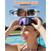 Swimming Goggles 2 Pack, Anti Fog UV Protection, Wide View