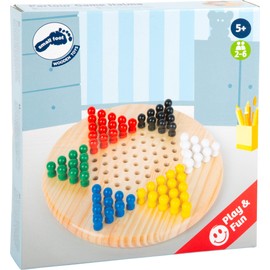 small foot Gesellschaftsspiel Halma aus Holz, Denkspiel für 2-6 Spieler, für Kinder ab 5 Jahre, 2940, Nee, 22x4 cm