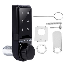 Code Security Lock Touch Keypad Deadbolt Password Keyless Entry Key Access Lock Digital Electronic Security Cabinet Coded Locker for Hotel, Company, Factory (L=30)