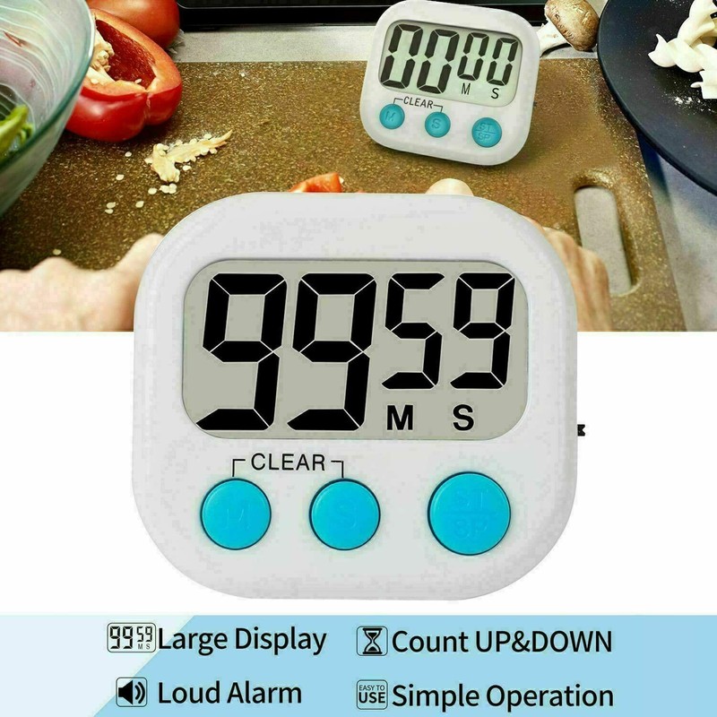 London Express Kitchen Timers for Cooking, Magnetic Countdown Clock With