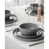Famiware Milkyway Stoneware Dinnerware Sets with Pasta Bowls, Service for