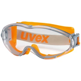 Uvex Ultrasonic Supravision Excellence Safety Glasses - Clear/Grey-Orange