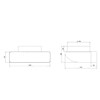 H&C VENT PVC deflection piece for flat duct, 125 mm
