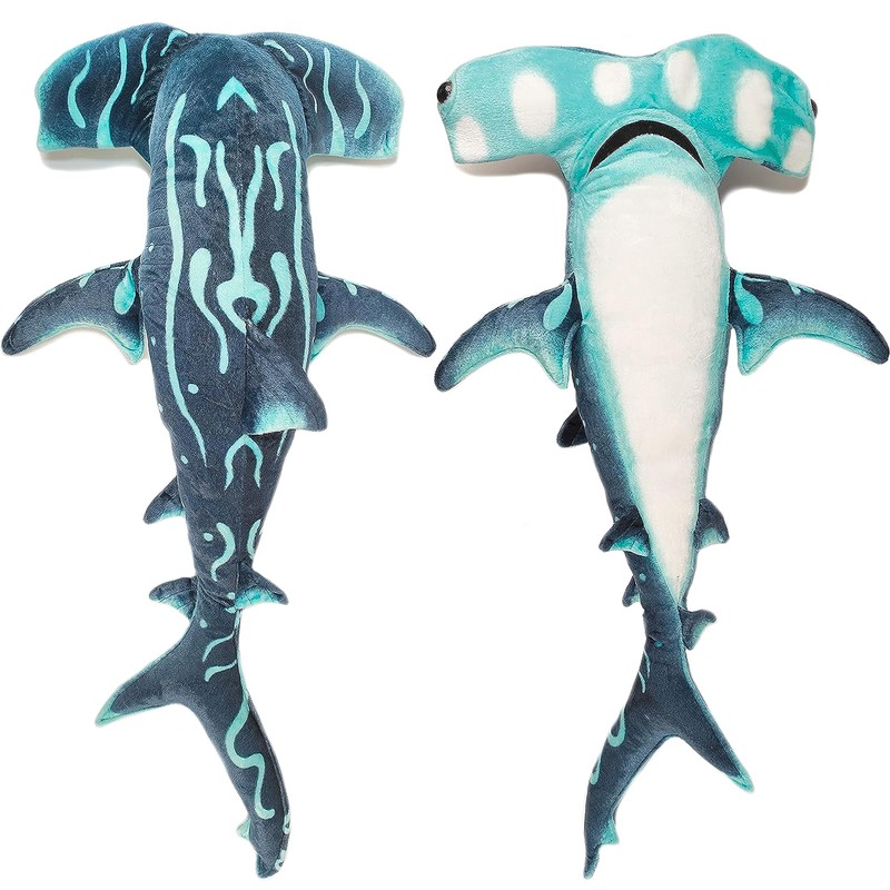 Beeyybuy 40 inch Hammerhead Shark Stuffed Animal - Giant Shark