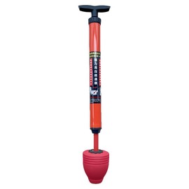 Latest manual high-pressure gas toilet unclogging tool - also for kitchen drains, toilets, bathrooms, and blocked pipes:_red.6th generation