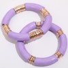 1pcs Colorful Acrylic Bamboo Tube Bending Tube Elasticity Bangles Bracelet