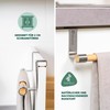 eluno Tea Towel Holder with Bamboo No Drilling for Hanging