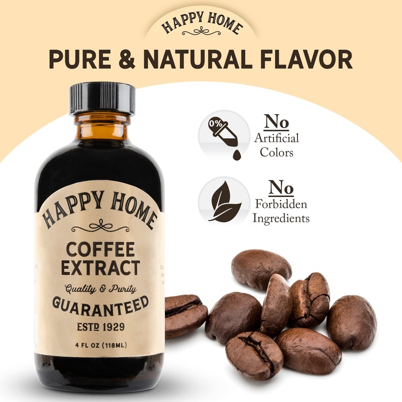 Happy Home Premium Natural Coffee Flavor - Certified Kosher, 4
