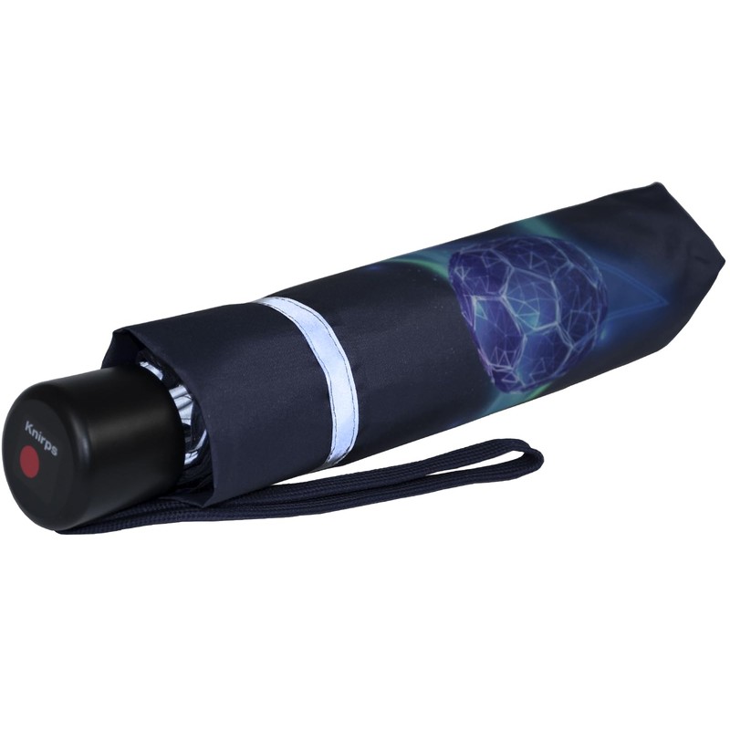 Knirps children's compact umbrella with reflective trim., Sporty