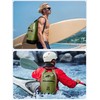 HEETA Waterproof Dry Bag Backpack with Zippered Pocket (Green, 10L)