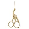 AKORD Crane Shape Sewing/Tailoring Scissors, Metal, Gold, 11.5 x 5