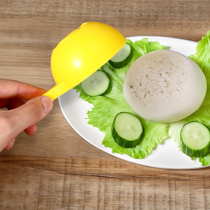 Gjinxi 4Pcs Rice Paddle Scoop Mold For Rice Ball Making,