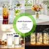 CycleMore 24oz 12 Pack Mason Glass Jars with Silver Separable