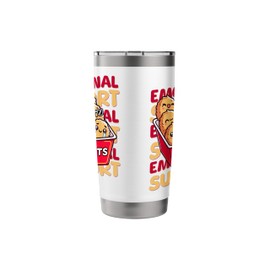 Emotional Support Happy Kawaii Chicken Nuggets Stainless Steel Insulated Tumbler