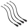 FRCOLOR 4 Pieces Braided Wig Clips Curly Hair Ponytail Braided
