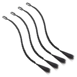 FRCOLOR 4 Pieces Braided Wig Clips Curly Hair Ponytail Braided Wigs Braid Wigs Braid Ponytail Extension Side Braid Hair Extension Braided