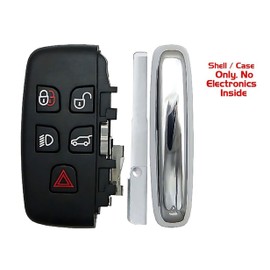 1x New Replacement Key Fob Remote Shell / CASE Compatible with & Fit for Land Range Rover & Jaguar - MPN KOBJTF10A-04 (NO Electronics or Chip Inside)