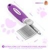 Dematting Undercoat Rake Comb for Dogs & Cats with Long