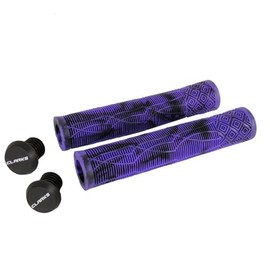 Clarks Cycle Systems C132 Rubber Handlebar Grips, Purple/Black, 168mm