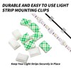 YAFIYGI 120 PCS LED Light Strip Mounting Clips for Wall