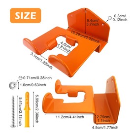 MAYIT 2 Pack Weedeater Hanger Garden Power Tool Hanger Wall Mounted Weed Wacker Hooks for Grass Trimmer, Hedge Trimmer, Garage Wall, Garage Trimmer, Garden Tools(2)