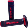 HQV Beta Handlebar Grips 036.35.005.00.00 Rubber Grip Set Black/Red Enduro