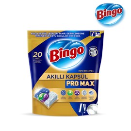 Bingo Akıllı Kapsül Pro Max Bulaşık Makinesi Deterjanı Tableti 20'li