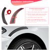 Norkmdi Car Wheel Eyebrow Arch Strip, 2PCS Anti-Collision Self-Adhesive Vehicle