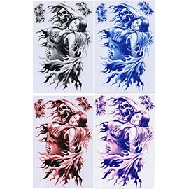 4 Sheets - Skull Sensemann Dead Rally Promotion Sticker Motorsport Motocross Car Scooter Tuning Sticker Racing Motorcycle Weatherproof