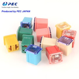 Kiligen 12pcs 12V-24V Auto Low Profile Jcase Box Type Fuse for Truck, Car, SUV, Boat (20A/25A/30A/40A/50A/60A,2 each)