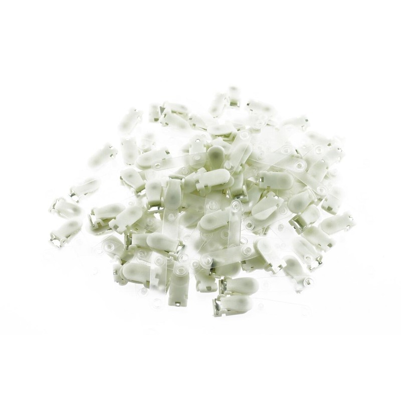 navire Moving Pocket Clips Band Clips, Set of 100 (White)