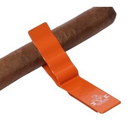 Stage V Clinger Cigar Holder-Strong Magnetic Cigar Clip for Golf Cart, Boating, Any Metal Surface-Cigar Accessories for Men-Holds Any Size (Orange)