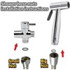 FLYTENG Handheld Bidet Sprayer Set, Stainless Steel Toilet Attachment, Complete
