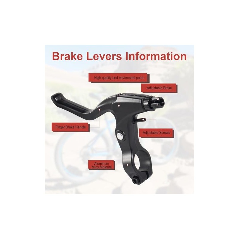 Chooee Bicycle V Brake, Aluminium V-Brake Brake Set + Brake