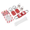 Electrical Lockout Tagout Kit with Safety Padlocks Hasps Loto Keys