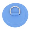4PCS D Ring Patch PVC Round Shape Strong Stainless Steel