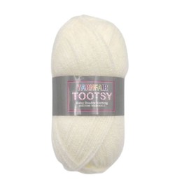 FabFinds Baby Double Knitting Wool Yarn Soft Chunky for Scarf Crochet Machine Washable (Cream, 5)