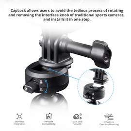 PGYTECH CapLock MantisPod Z, Video Vlogging for DJI OSMO Action 5 Pro/4/3/Pocket 3/2, for Gopro 13/12/11/10, Action Camera and Phones for Insta360 Ace Pro 2/X4/X3/ONE RS with 1/4"-20 Thread Adapter