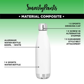 Ready for Freddy Aluminium Bottle - Nightmare Puppet Chica Bonnie Game Gamer Teen Present Water Coffee Thermo Durable Insulated Lightweight (White)